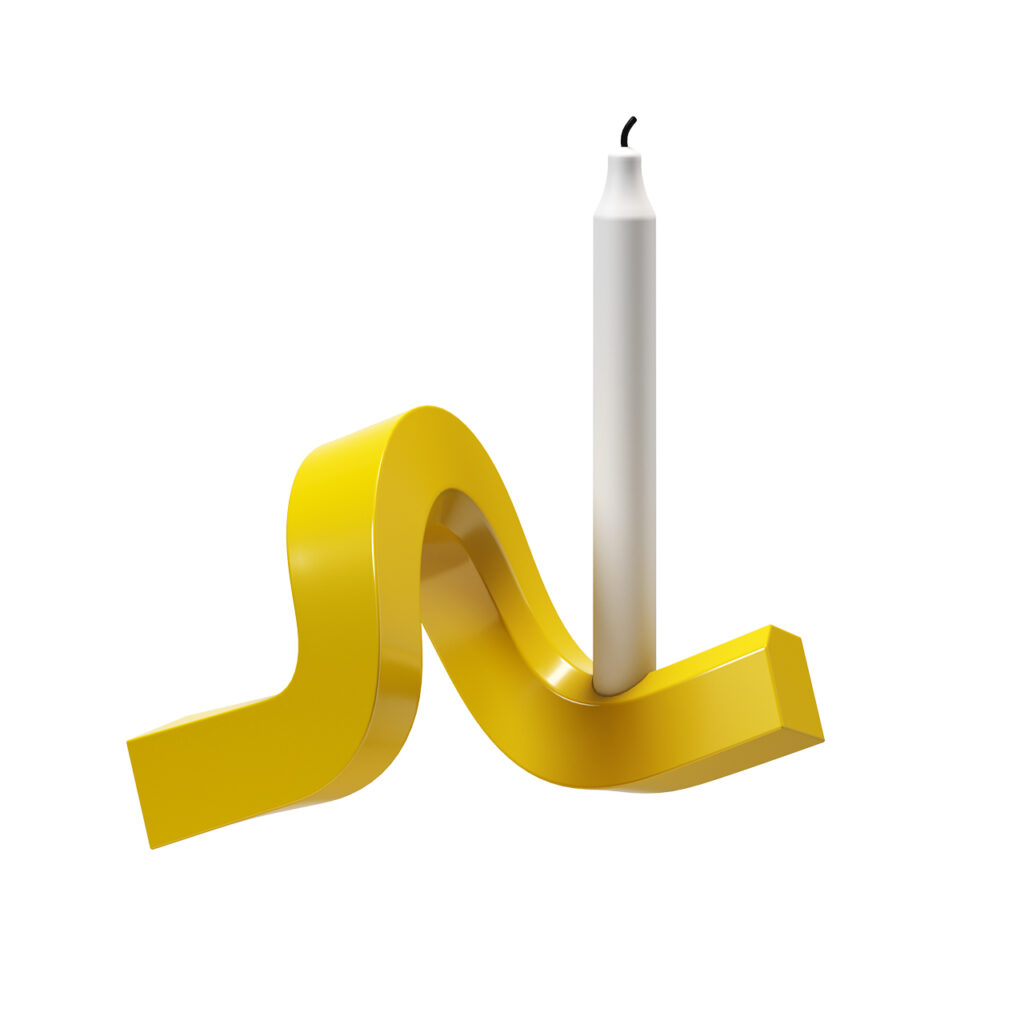 Normann Copenhagen Crooked Candlestick One_小熊猫超级