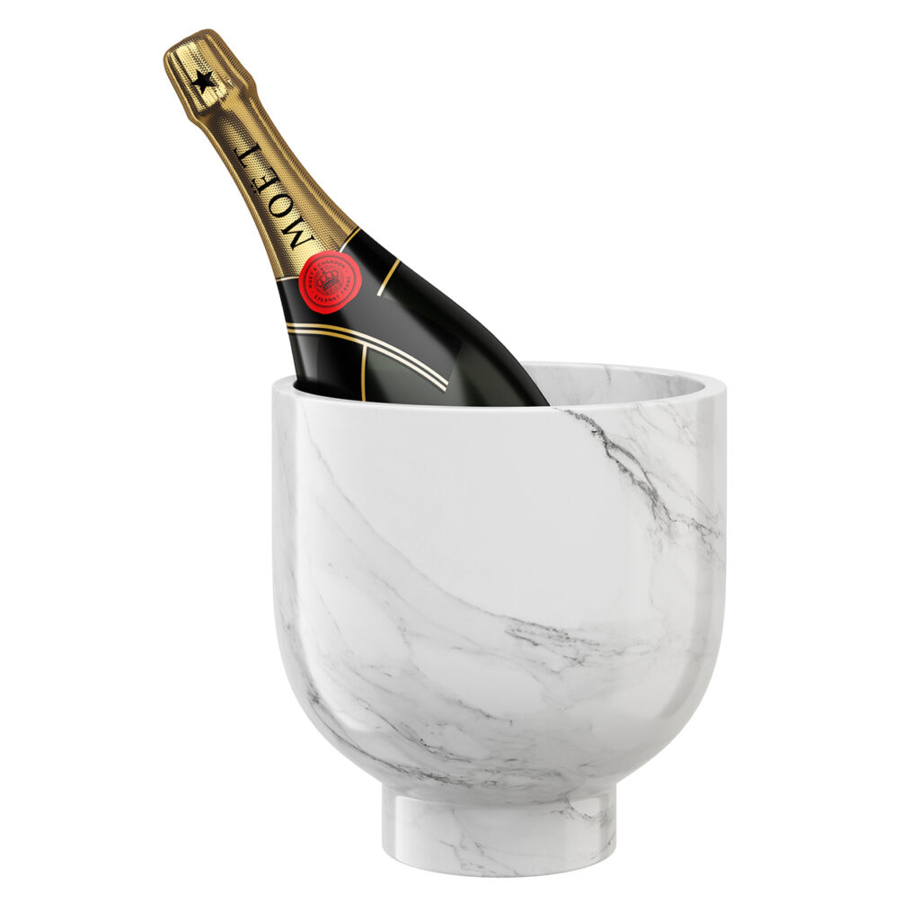 Ferm Living Alza Marble Champagne Cooler_小熊猫超级