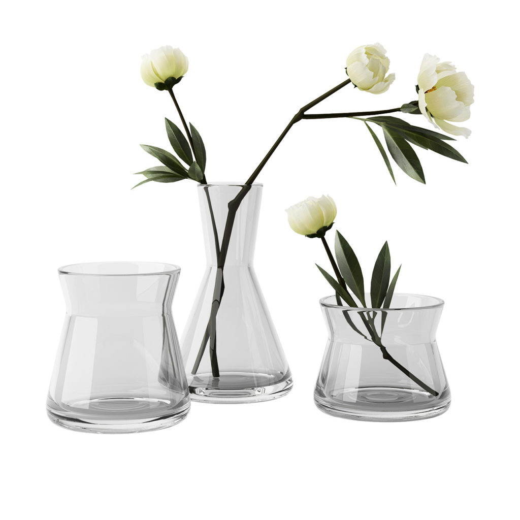 Design House Stockholm Trio Vases, 套装 of 3_小熊猫超级