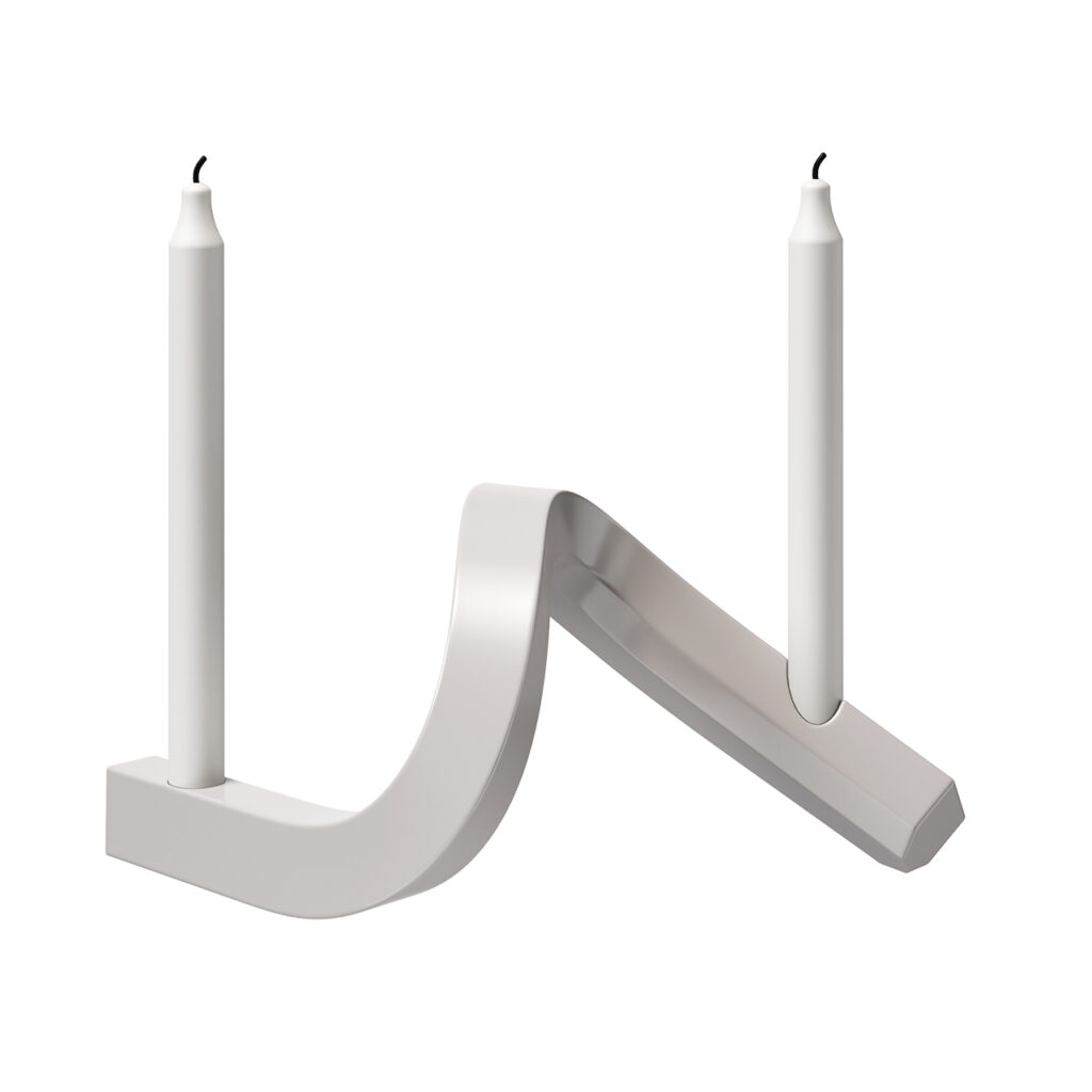 Normann Copenhagen Crooked Candlestick Two_小熊猫超级
