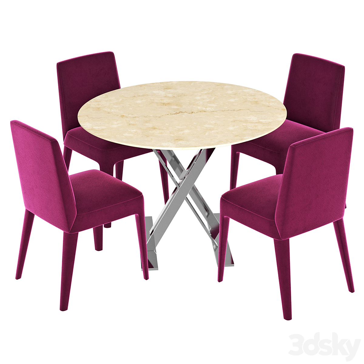 BB dining room 椅子 桌子1_小熊猫超级
