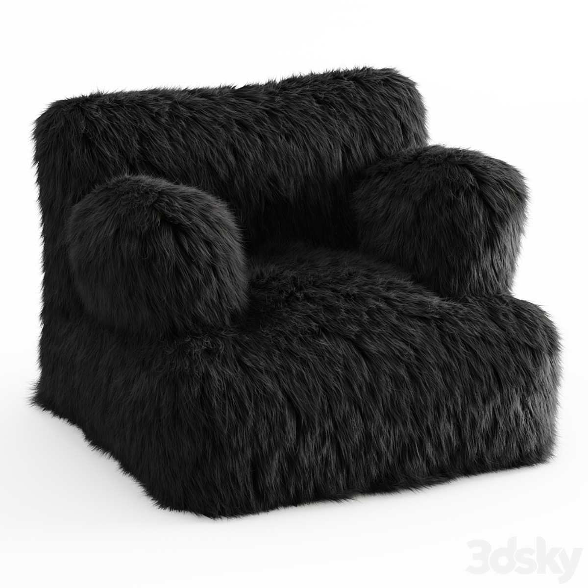 Winter Fox Faux-Fur Eco-Lounger 2014_小熊猫超级
