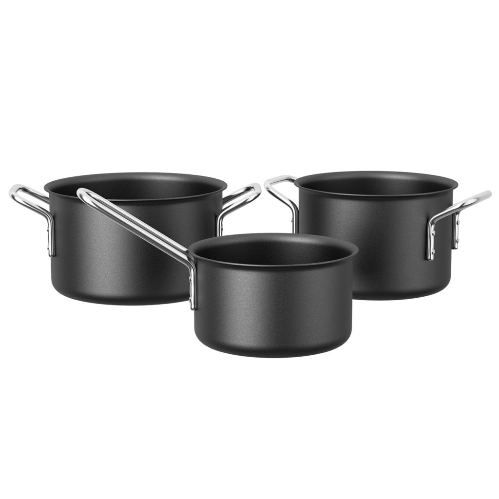 Eva Solo 黑色 Line Trio Pot 套装_小熊猫超级