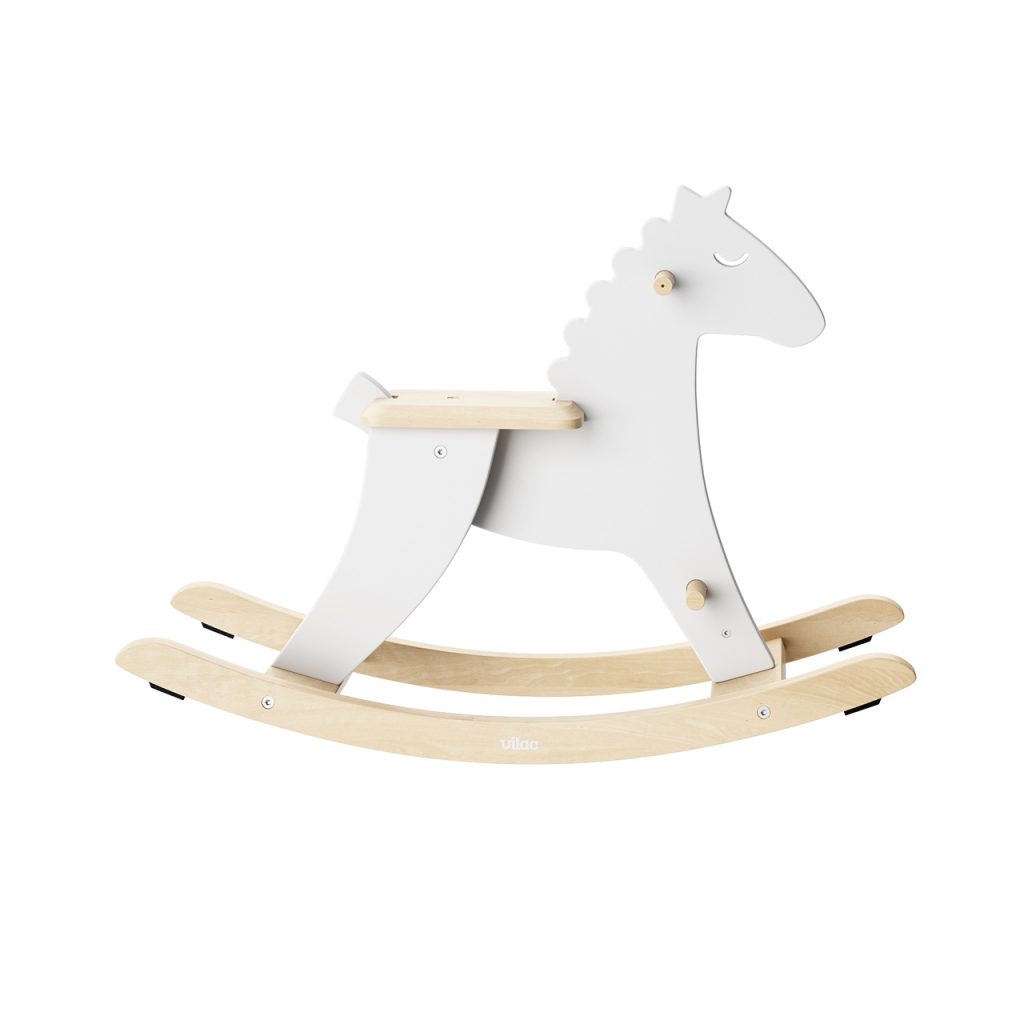 Vilac 白色 Rocking Horse_小熊猫超级