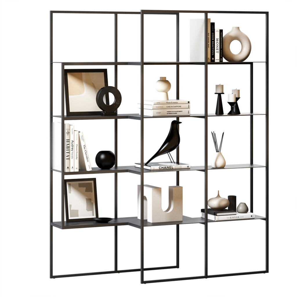 Bonaldo Optic 金属 书柜_小熊猫超级