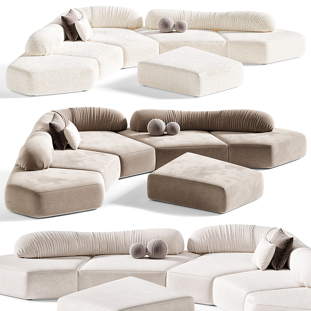 On Rocks Edra Sectional 沙发_小熊猫超级