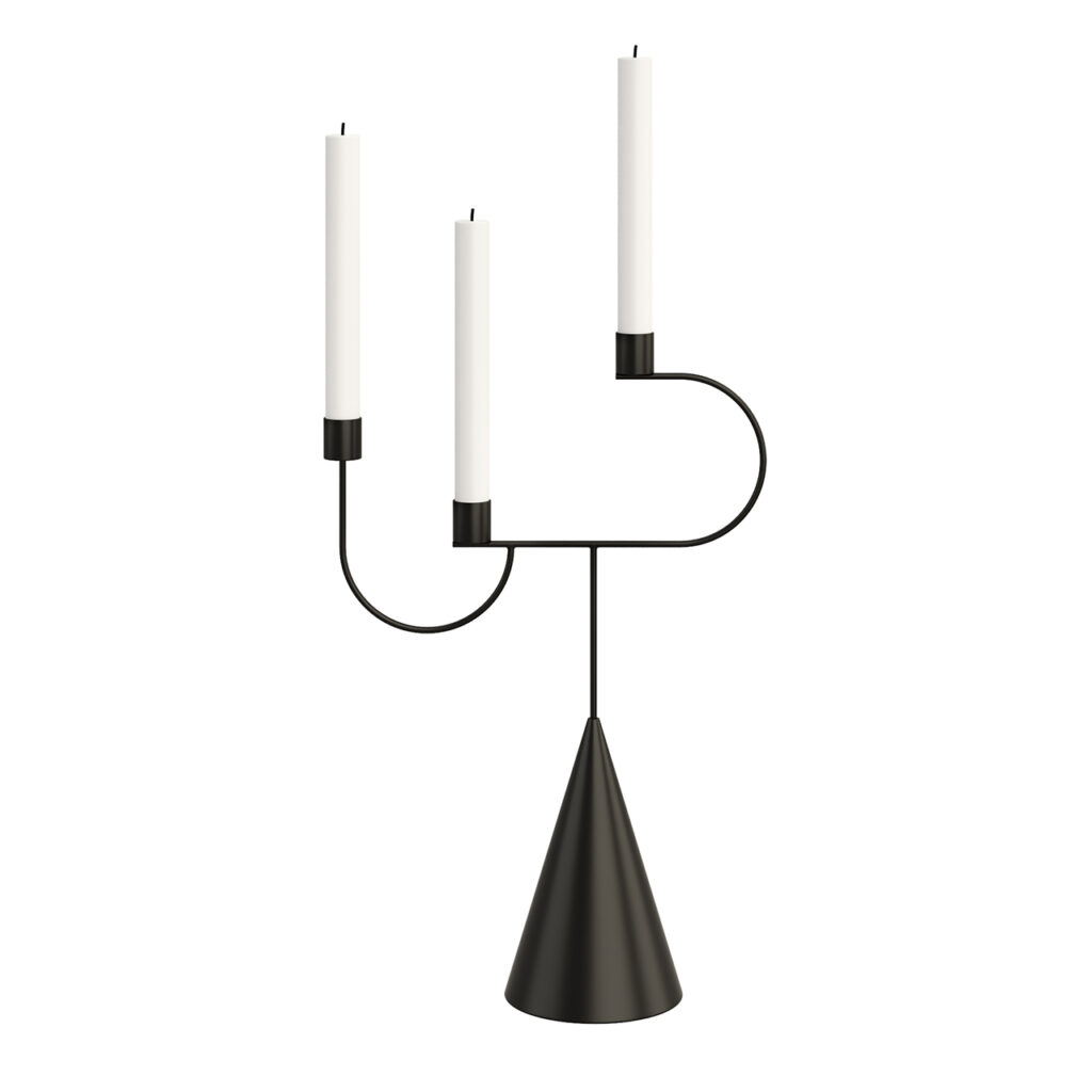 Ferm Living Avant Candelabra Candle 支架_小熊猫超级