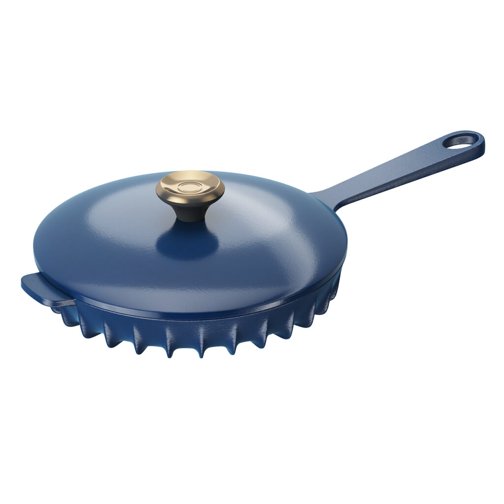 Fireup Blue Skillet Pan 搭配 Lid_小熊猫超级
