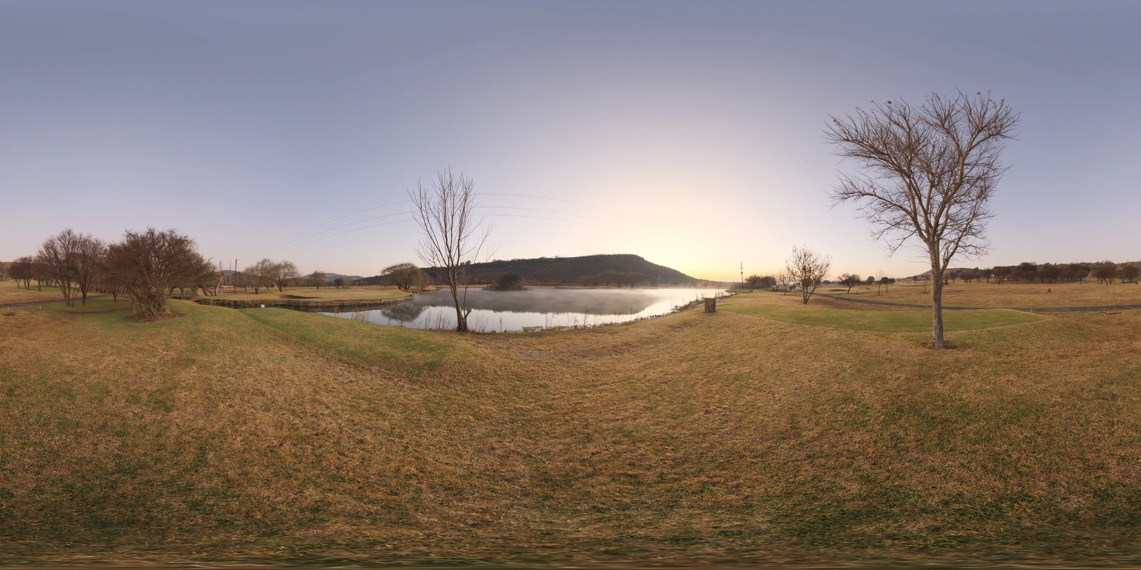 Golf Course 日出_小熊猫超级