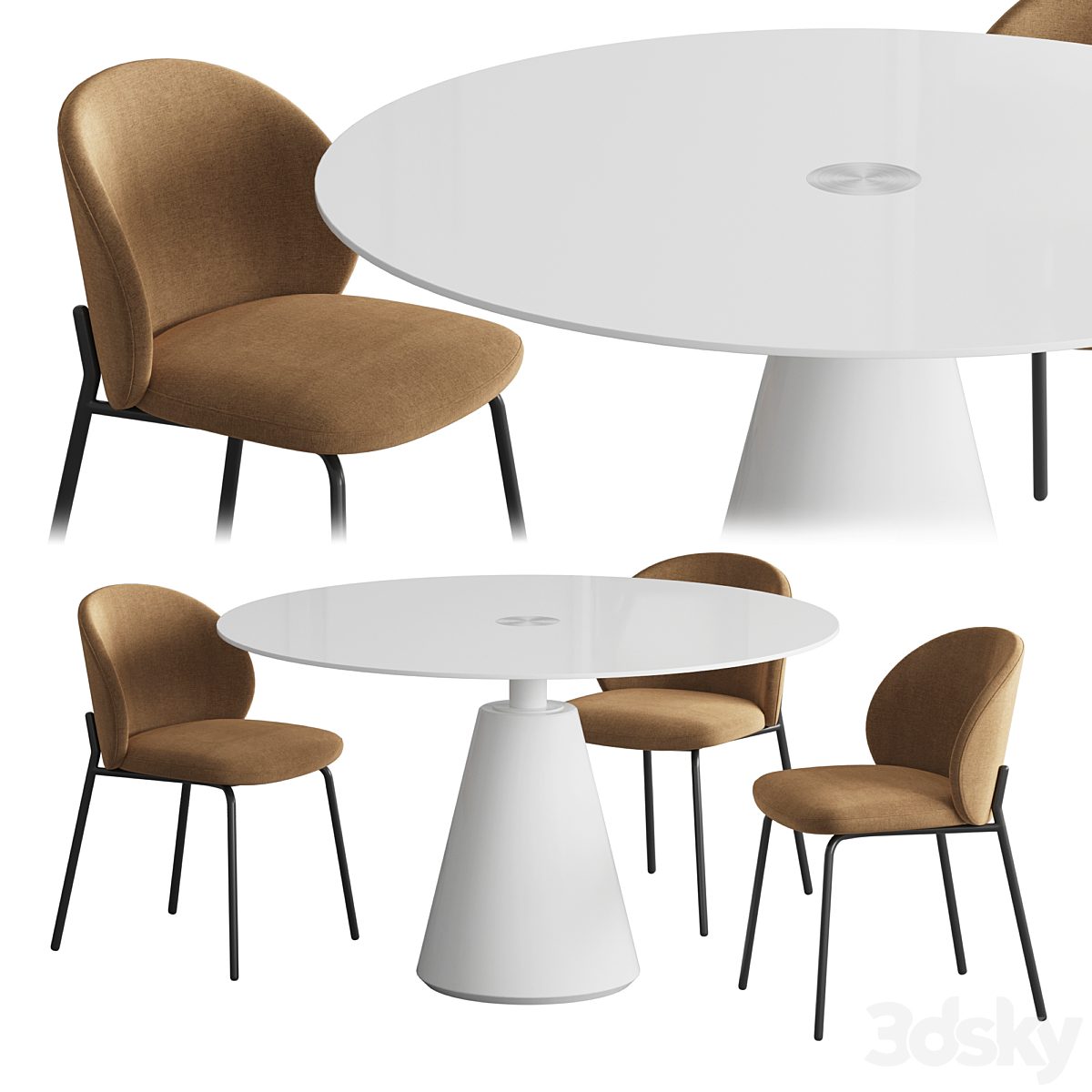Madrid 桌子 Princeton 椅子 Boconcept ( )_小熊猫超级