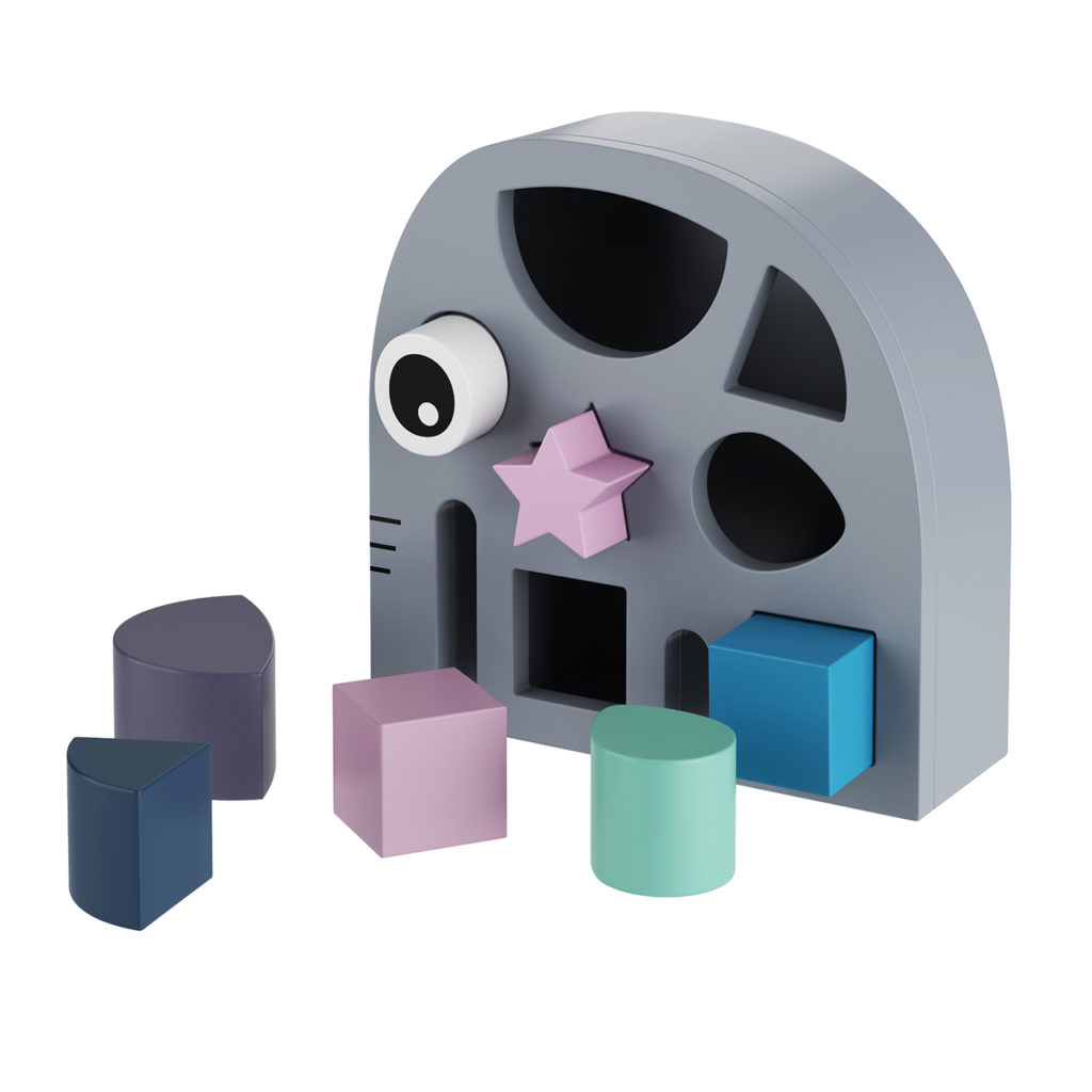 Smallstuff Wodden Elephant Sorter 玩具_小熊猫超级