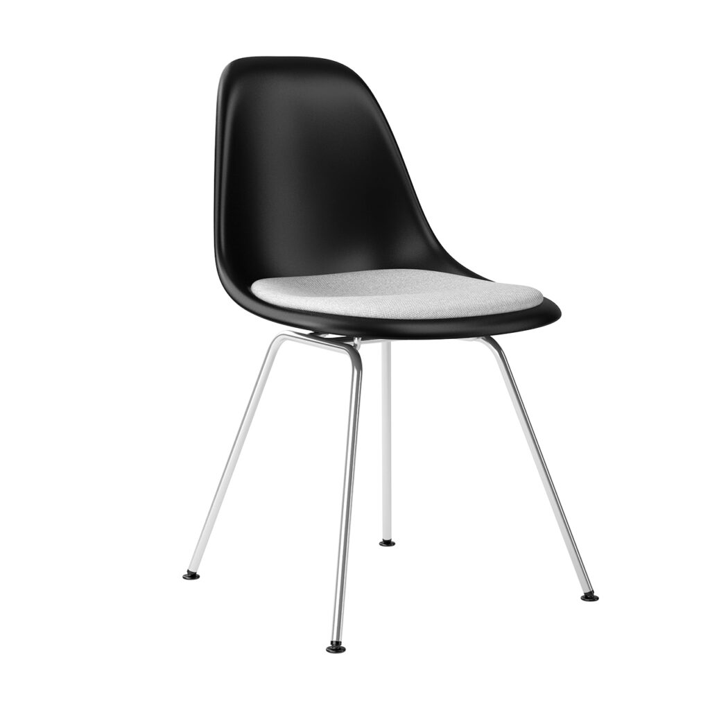 Vitra Eames Fiberglass Side 椅子 DSX Soft Seats_小熊猫超级