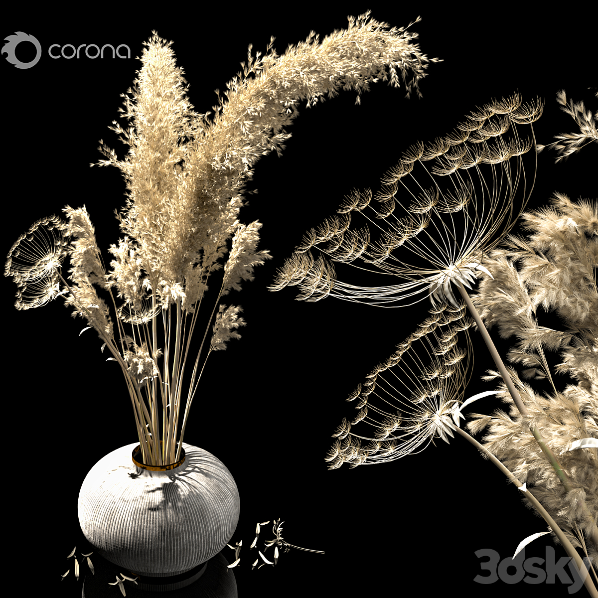 dried flowers_小熊猫超级