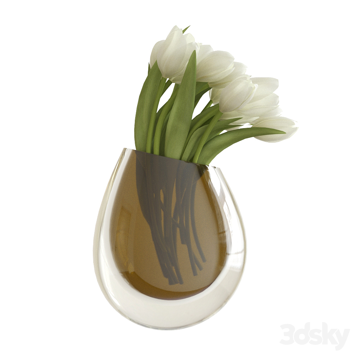 Tulips 花瓶_小熊猫超级