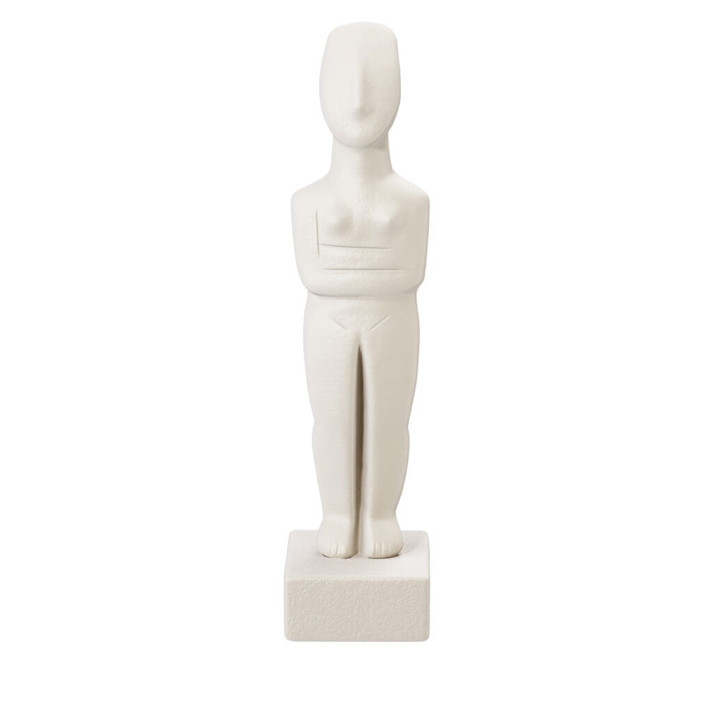 Hellenic Heritage 〇2026小熊猫超级Cycladic Figurine of a Female Figure_小熊猫超级