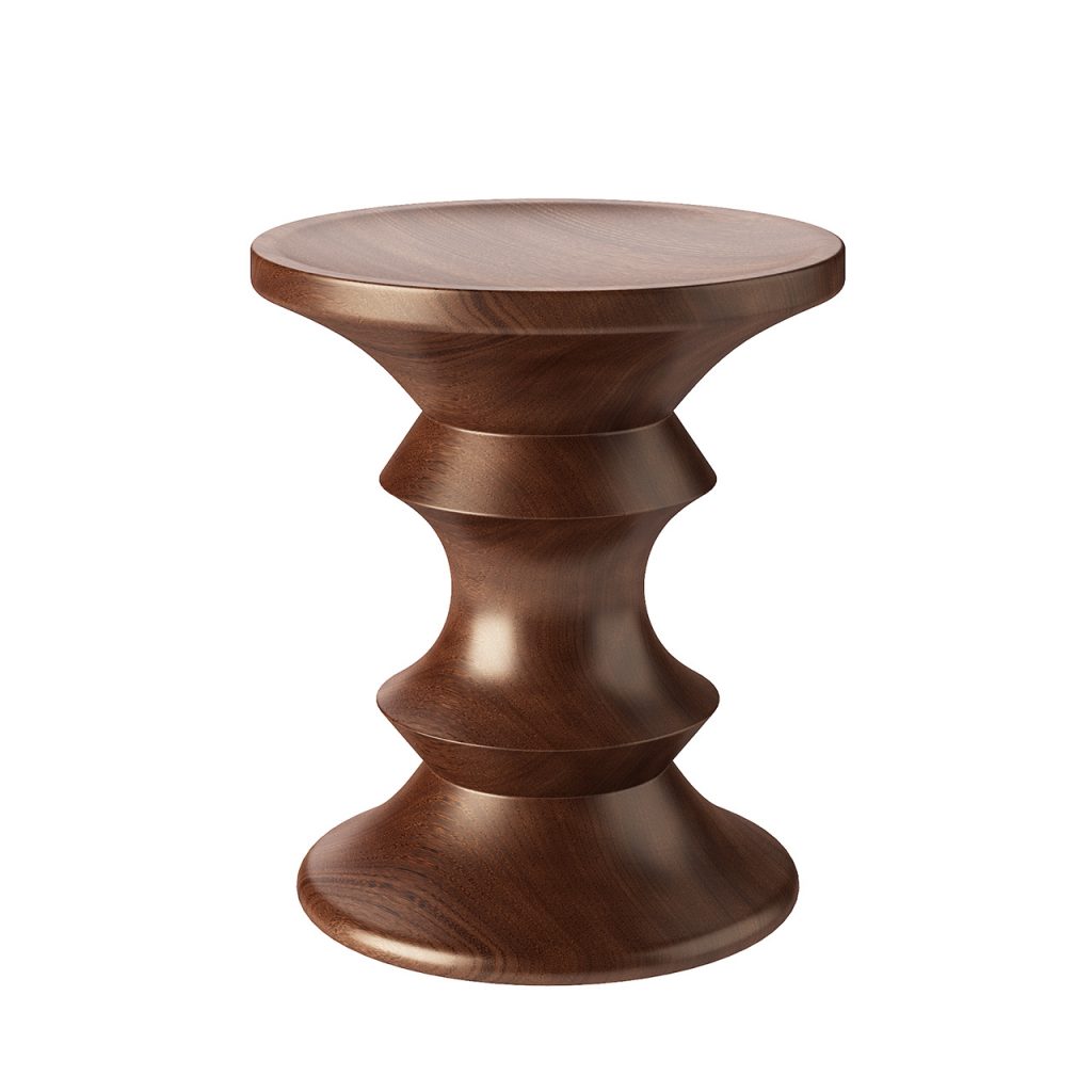 Vitra Eames Walnut 凳子_小熊猫超级