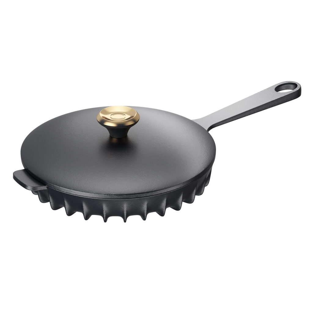 Fireup 黑色 Skillet Pan 搭配 Lid_小熊猫超级
