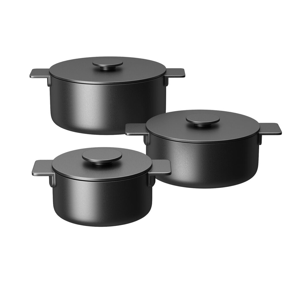 Serax Surface 黑色 Cooking Pot 套装_小熊猫超级