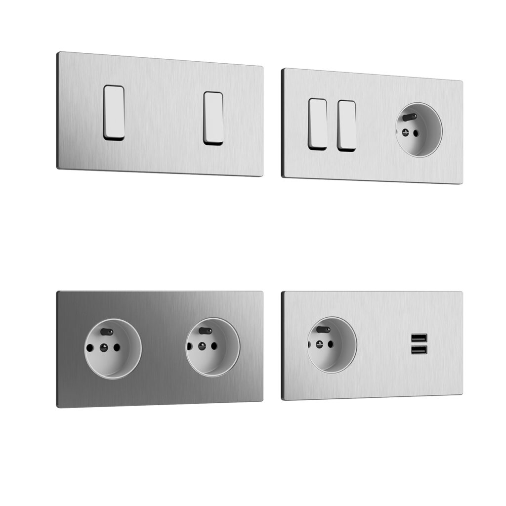 Modelec M 双联 开关 及 Sockets_小熊猫超级
