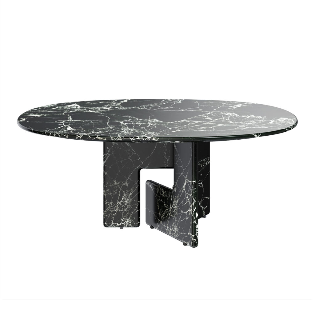 Minotti Nico 圆形 Marble 桌子_小熊猫超级