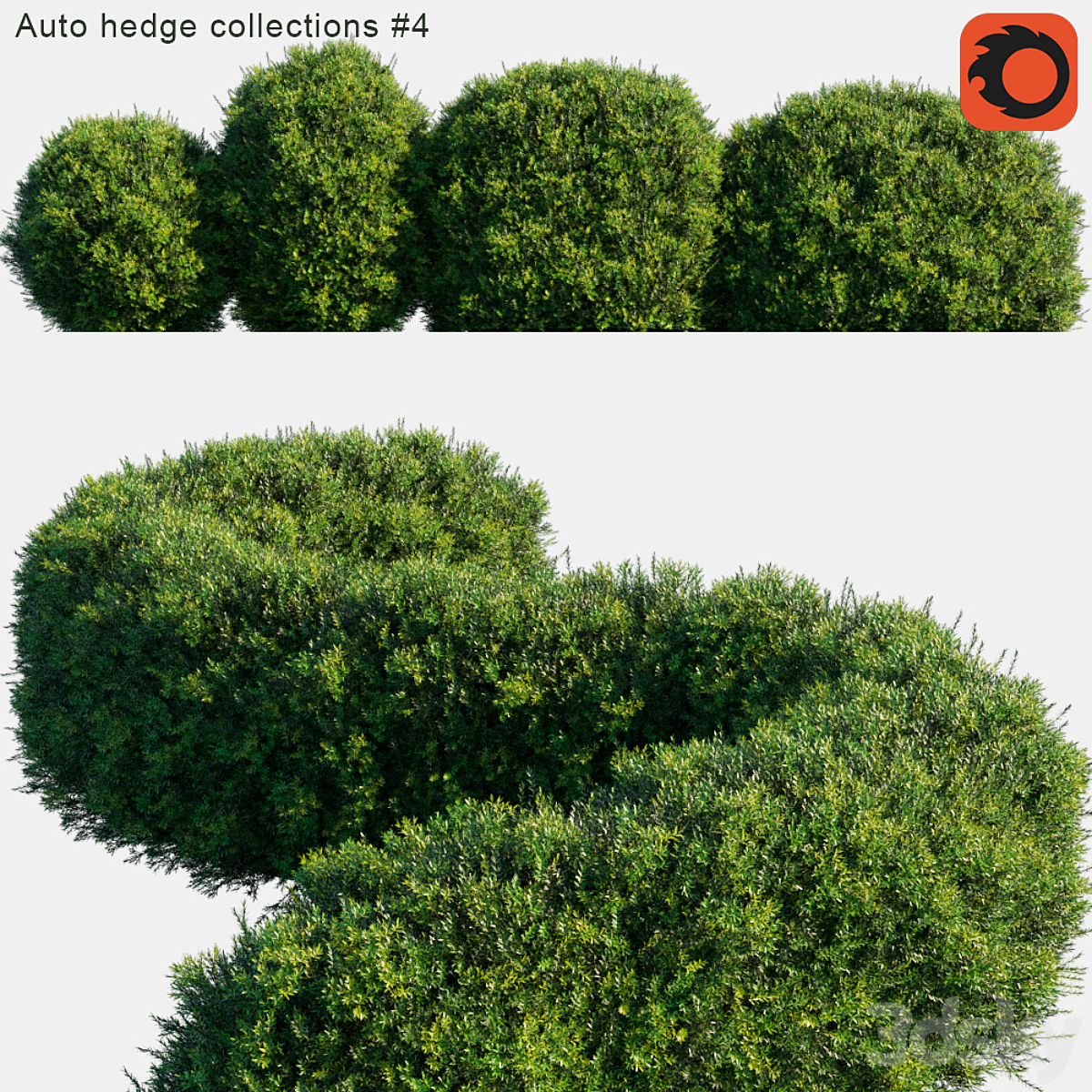 Auto hedge collections #4_小熊猫超级