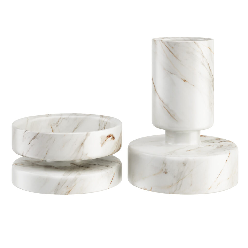 Karakter Mangiarotti Marbles 碗 及 花瓶_小熊猫超级