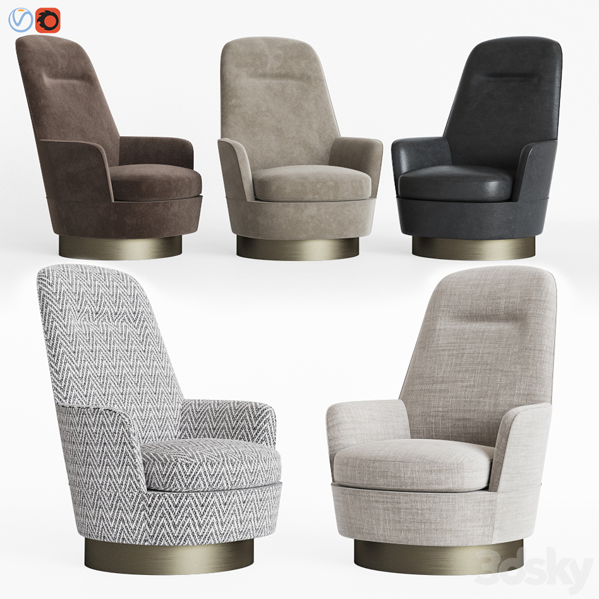 Minotti Jacques Bergere 扶手椅 Fixed_小熊猫超级