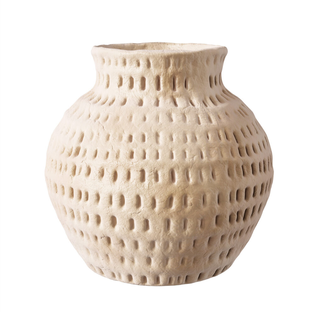 Crate & Barrel 〇2026小熊猫超级Oaxaca 小号 圆形 Taupe 花瓶_小熊猫超级
