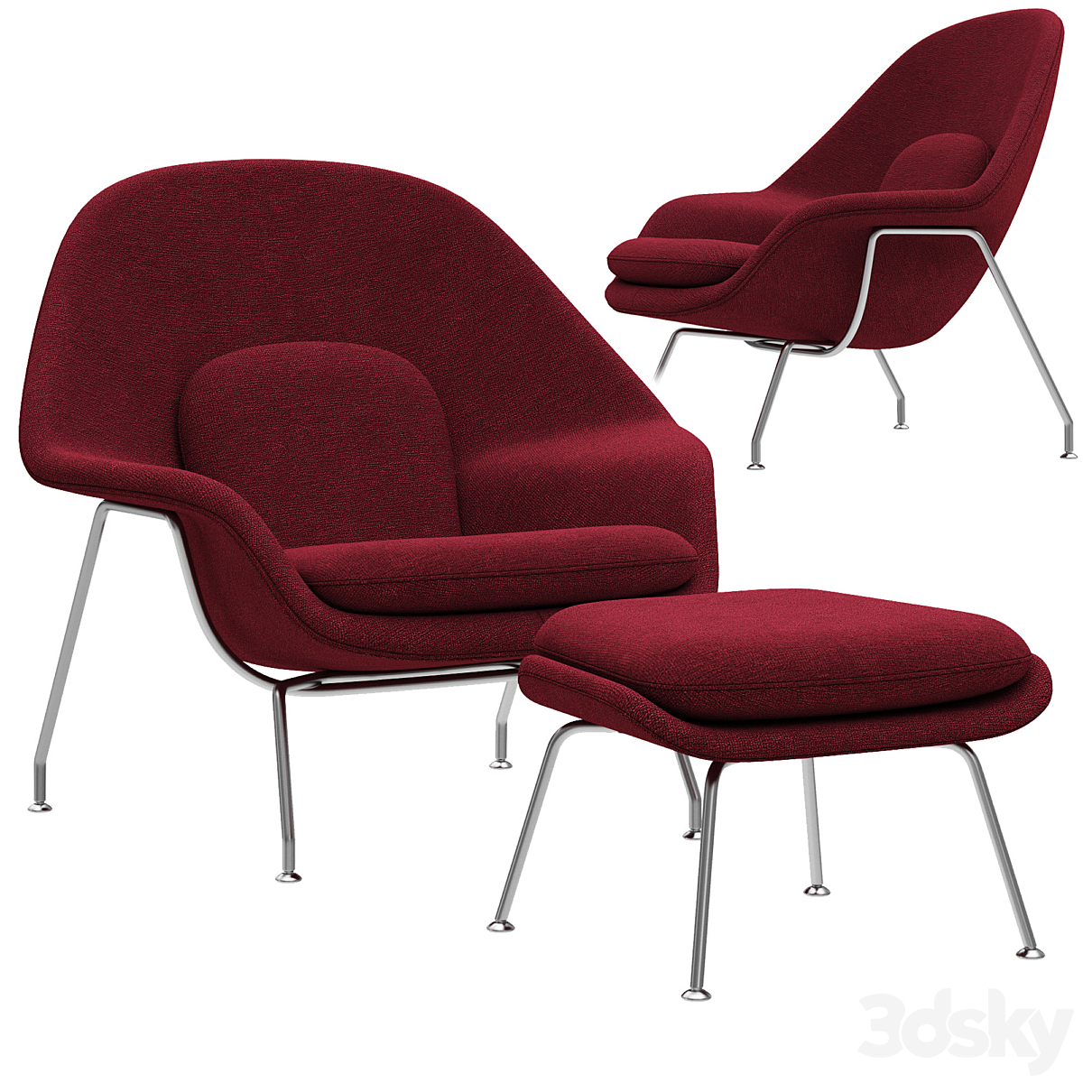 Knoll Saarinen Womb_小熊猫超级