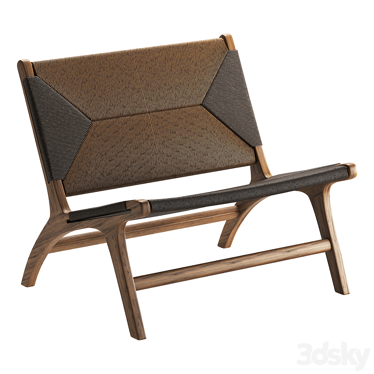 GRANT-TEAK-LOUNGE-椅子--黑色_小熊猫超级