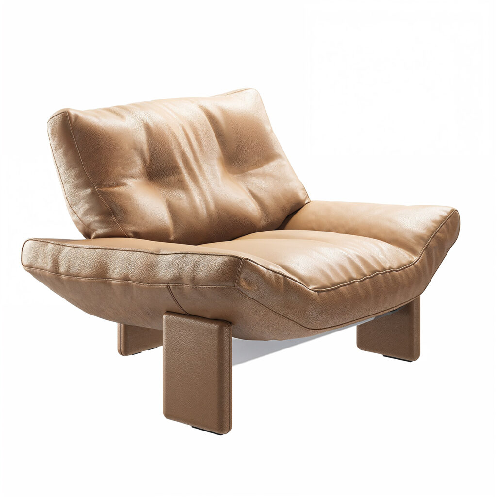 Minotti Emmi 扶手椅 皮革_小熊猫超级